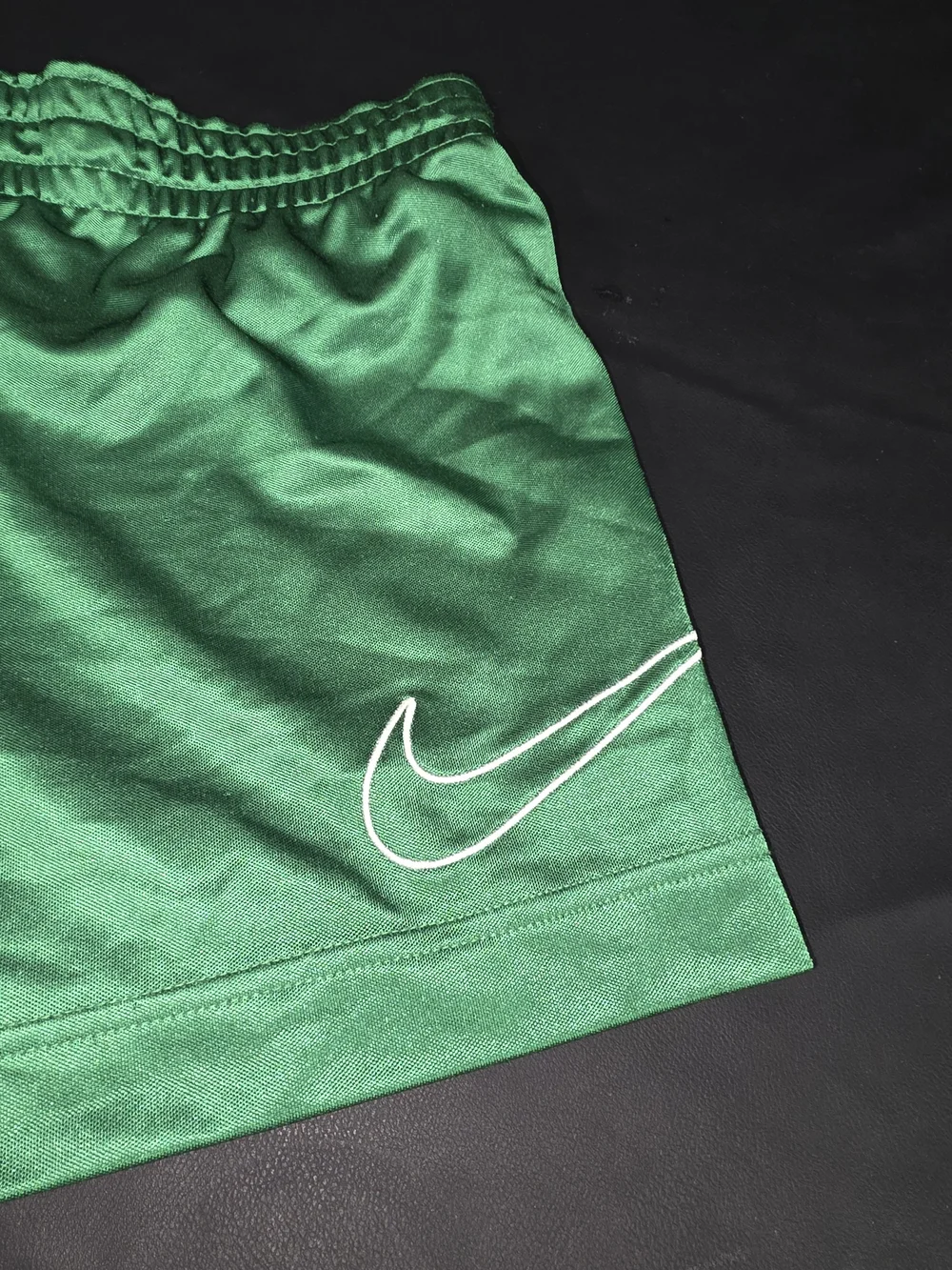 Nike Green and White Athletic Shorts